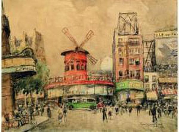 Paris, Le Moulin Rouge - view 1
