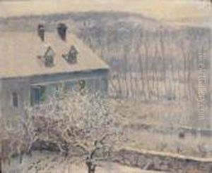French Chateau In Winter by Guy Rose