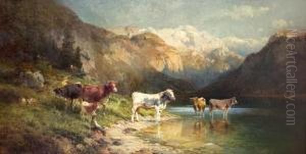 Berglandschaft Mit Viehherde - view 1
