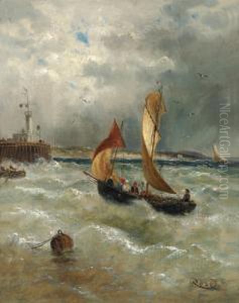 Aufziehendes Gewitteruber Einem Hafen - view 1