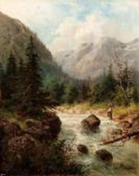 Torrente Vicino A Samaden - view 1