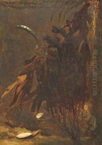 Haring a herring amongst seaweeds by Gerrit Willem Dijsselhof