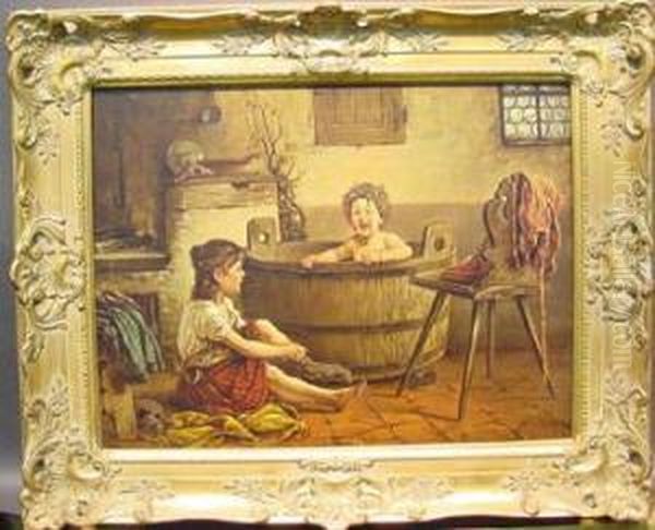 Giving Baby A Bath - view 1
