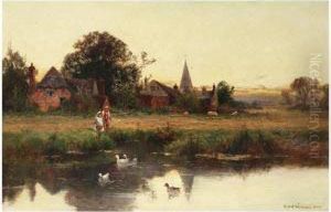 Cottage Landscape by William S. Rose
