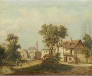 Scena Di Paese by Antonio Rose'