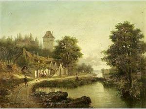 Passeggiata Lungo Il Fiume by Antonio Rose'