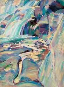 Waterfall And Pool by Charles Rosen