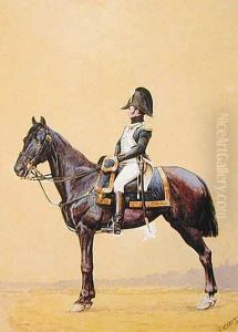 Zolnierz Napoleonski Na Koniu by Jan Rosen