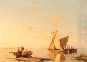 Dutch fishing boats on the Maas