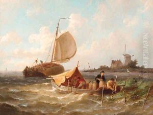 Fishermen setting their lobster pots