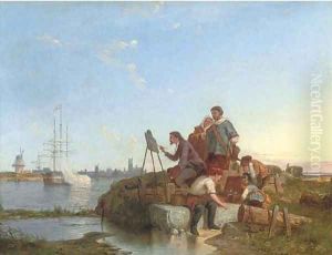 The artist by Pieter Christiaan Cornelis Dommersen