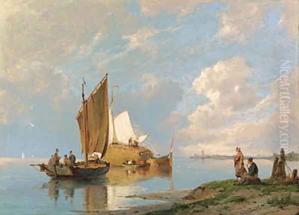 Off Volendam on the Zuiderzee - view 1