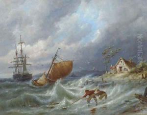 On the Isle of Wieringen on the Zuiderzee by Pieter Christiaan Cornelis Dommersen