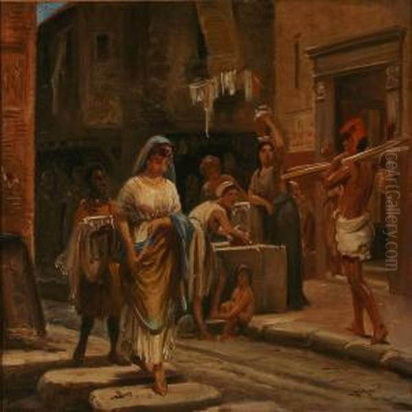 Historical Street Scene From Pompei In Italy - view 1