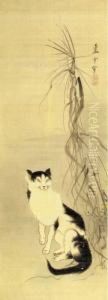 Cat And Dry Reeds by Nagasawa Rosetsu