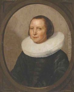 Portrait of a lady by Gerrit Dou