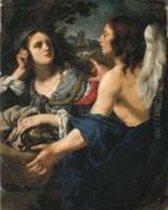 Hagar And The Angel by Alessandro Rosi
