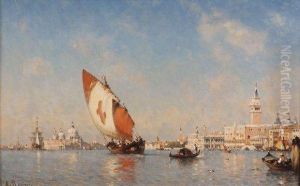 Le Grand Canal A Venise by Amedee Rosier
