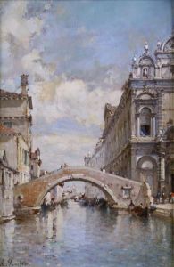 Canal A Venise by Amedee Rosier