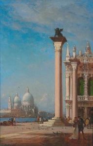 View Of Santa Maria Della Salute From St. Mark""""s Column