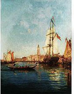 Ansicht Von Venedig Mit Canal Grande by Amedee Rosier