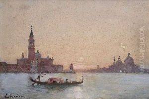 Vue De Venise. San Giorgio Et La Salute.