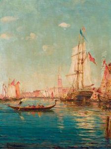 Ansicht Von Venedig by Amedee Rosier