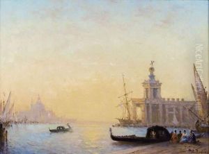 Vue De Venise Au Crepuscule