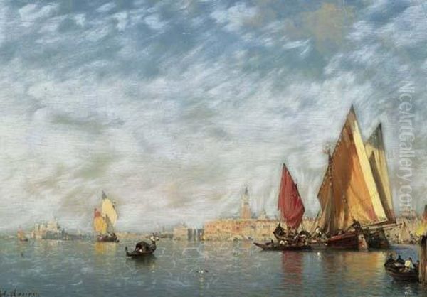 Sailing Boats Before Venice. - view 1