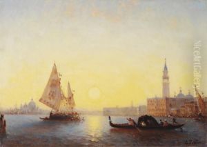 Venise Au Soleil Levant by Amedee Rosier
