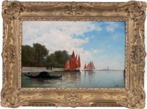 Vue De Venise by Amedee Rosier