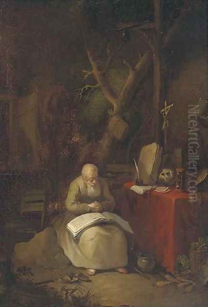 Saint Jerome in a landscape - view 1