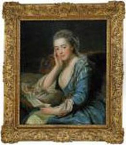 Portrait Of Comtesse De Bonneval by Alexander Roslin