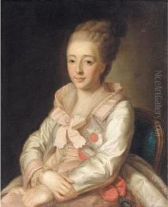 Portrait Of Grand Duchess Natalia Alexeevna, First Wife Of Emperor Paul I by Alexander Roslin