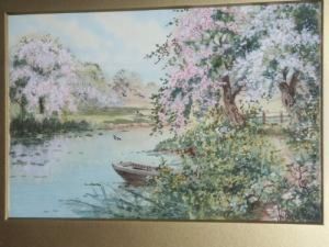 River Blossoms, A Summer Landscape by Joseph Halford Ross