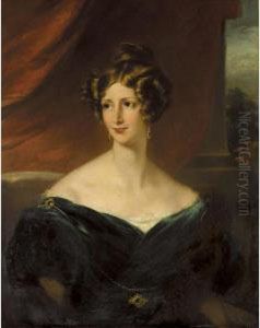 Portrait Of Sir William Fowle Middleton, 2nd Bt.; And Anne Cust, Lady Middleton by William Charles Ross