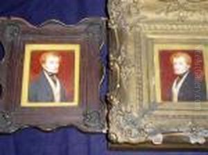 A Miniature Portrait Of The Hon. William Montague Douglas Home by William Charles Ross