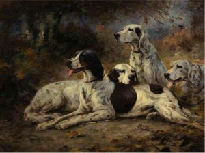 Master's Lunching (rosseau's Bill, Fran, Jeff And Beau) by Percival Leonard Rosseau
