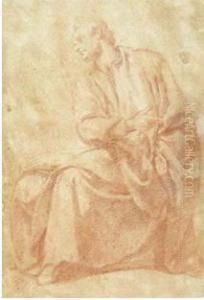Santo Seduto Di Profilo Santo Seduto Di Profilo