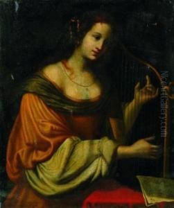 Portrait Of A Lady As St. Cecelia