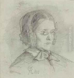 Portrait Of Margaret Polidori by Dante Gabriel Rossetti