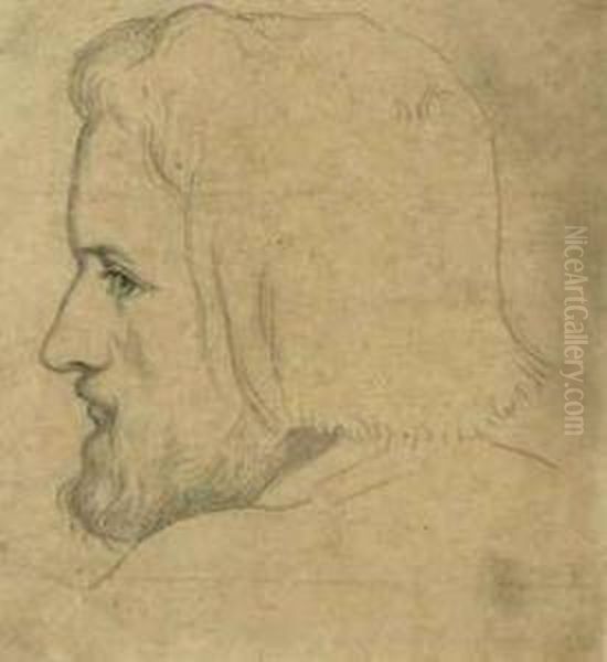Head Of Edward Burne-jones As
Christ: A Study For 'mary Magdaleneat The Door Of Simon The Pharisee' - view 1