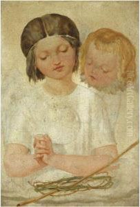 Angels Watching The Crown Of Thorns And The Rod With Which Christwas Scourged by Dante Gabriel Rossetti