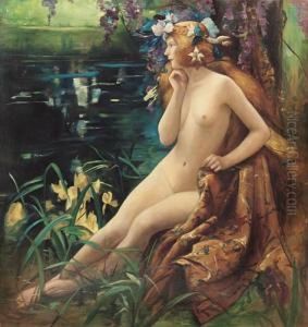 Ninfa Del Lago by Dante Gabriel Rossetti