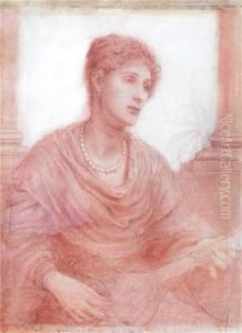Lady Holding A Flute by Dante Gabriel Rossetti