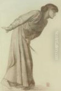 Study For The Figure Of Love In 'dante's Dream At The Time Of Thedeath Of Beatrice' by Dante Gabriel Rossetti