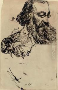 George Macdonald Lecturing by Dante Gabriel Rossetti