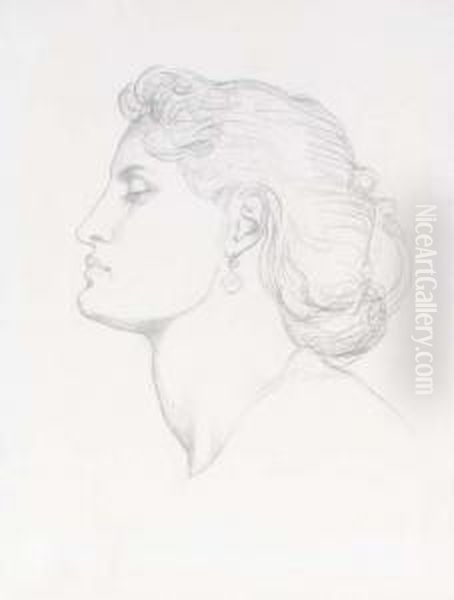 Head Of A Woman In Profile To Left - view 1