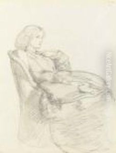 Portrait Of Annie Miller by Dante Gabriel Rossetti