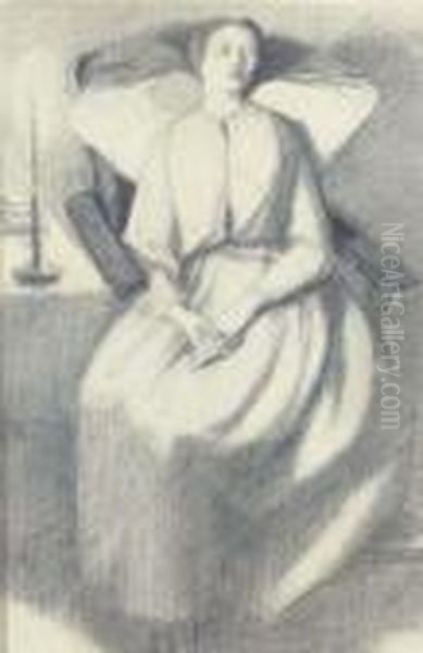 Elizabeth Siddal Seated In A Chair - view 1